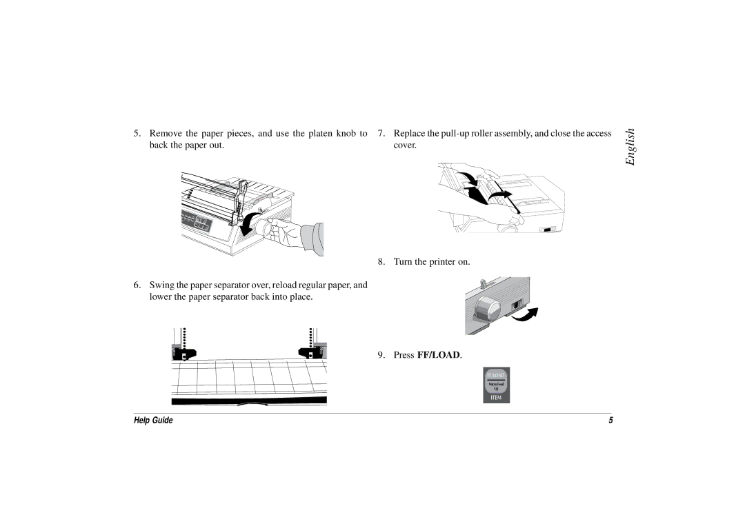 Oki ML3321, ML3320 manual Ff/Load 