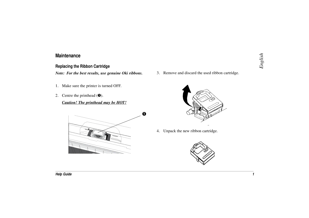 Oki ML3321, ML3320 manual Maintenance 