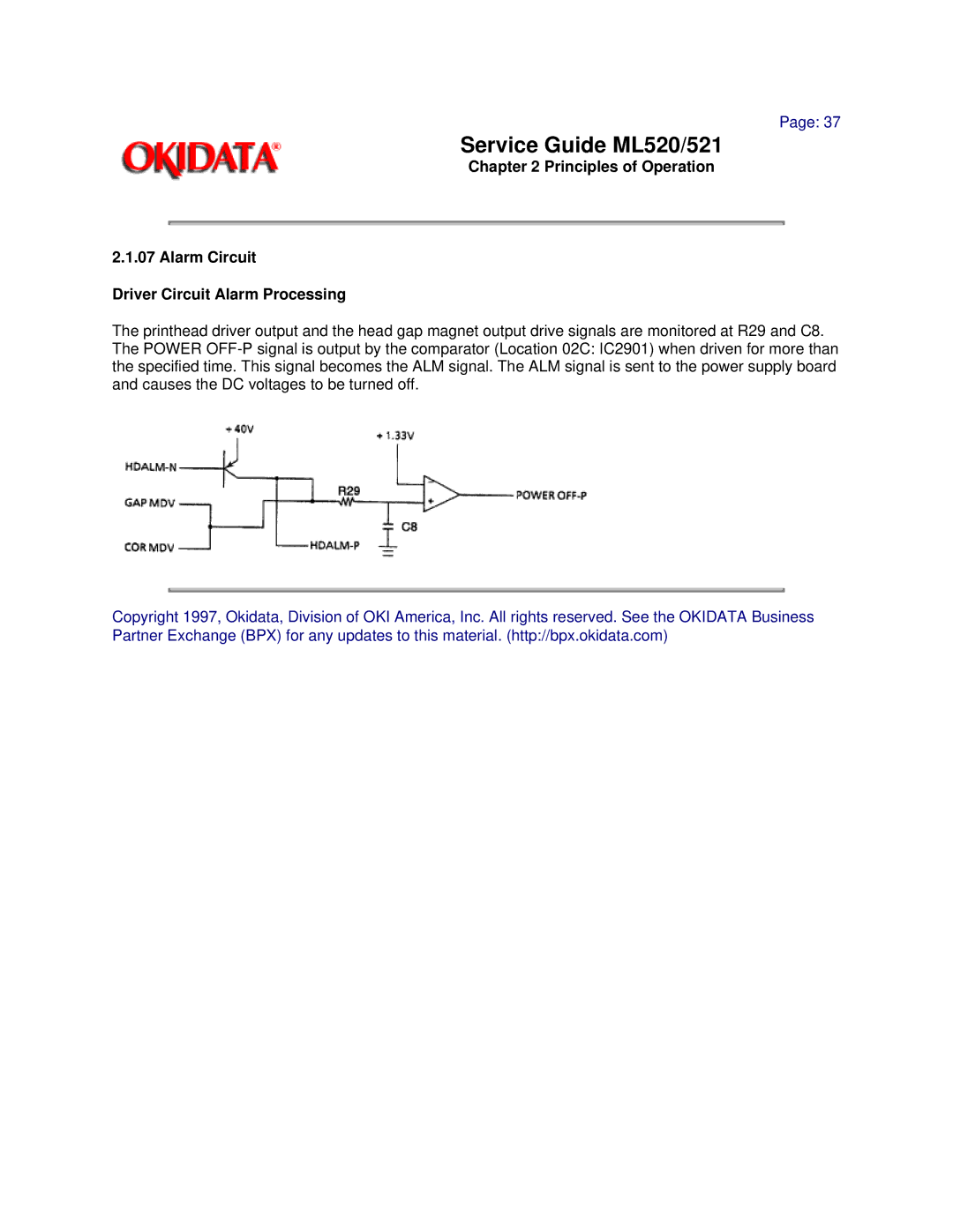 Oki ML521 manual Service Guide ML520/521 