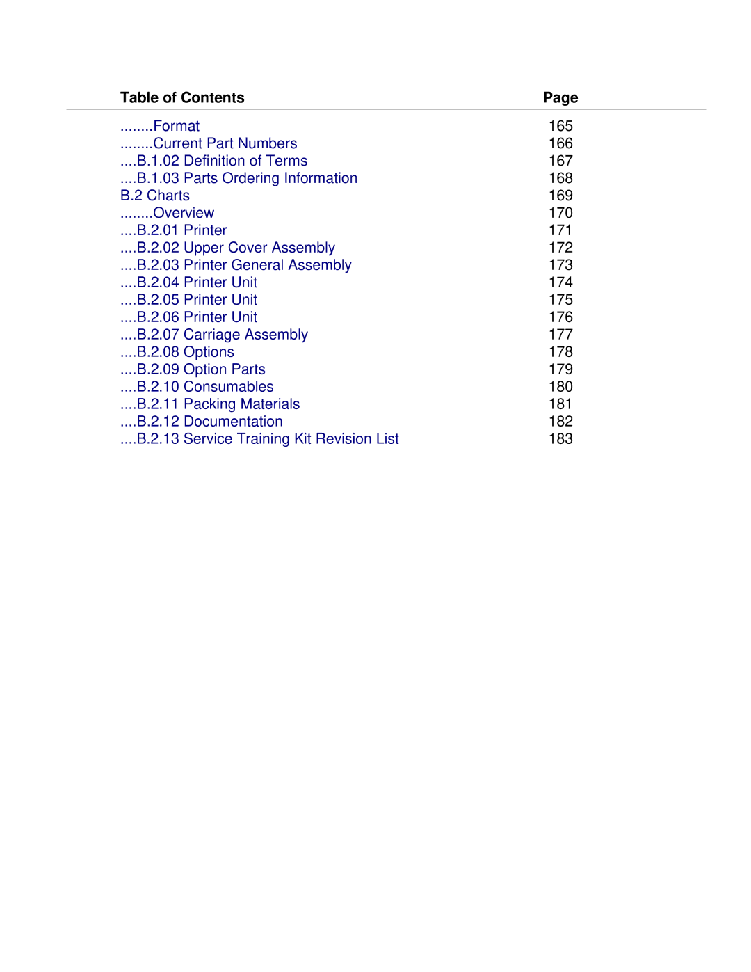 Oki ML520, ML521 manual Table of Contents 