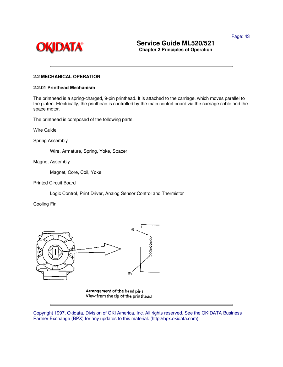 Oki ML521 manual Service Guide ML520/521 