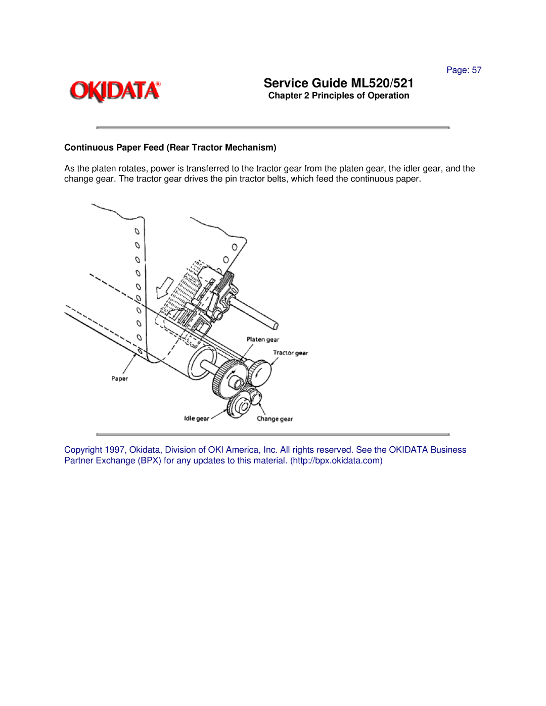 Oki ML521 manual Service Guide ML520/521 