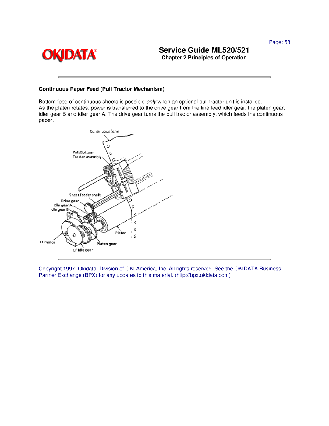 Oki ML521 manual Service Guide ML520/521 