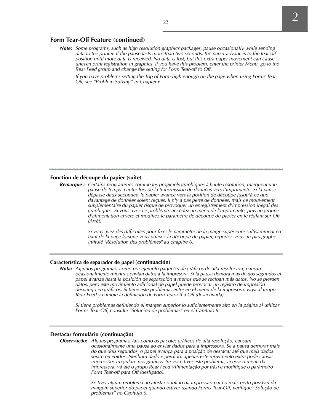 Oki ML590 manual Pó íçC Off, see Problem Solving in Chapter 