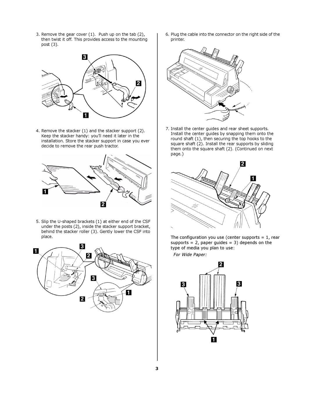 Oki ML8810n installation instructions For Wide Paper 