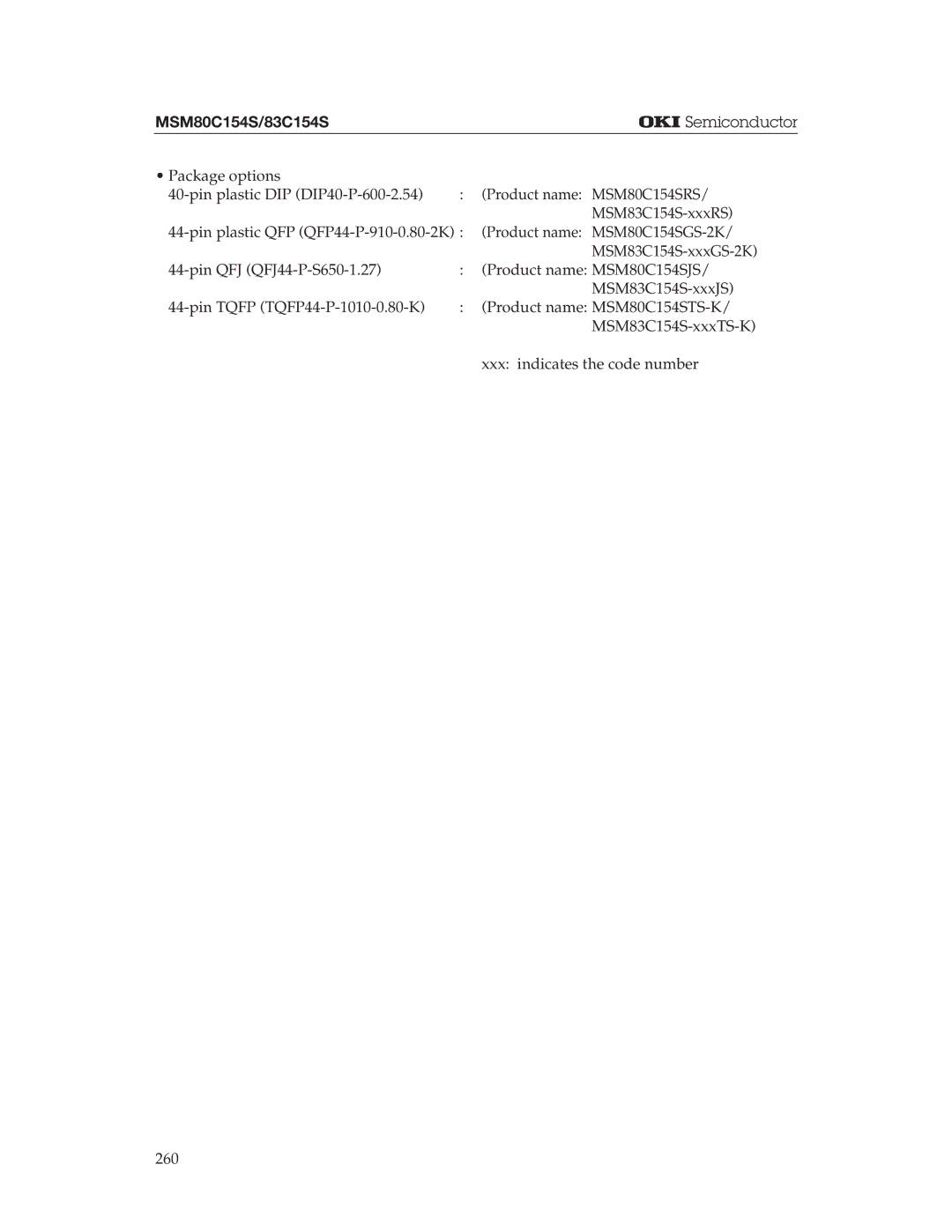 Oki MSM83C154S manual MSM80C154S/83C154S, ¡ Semiconductor 