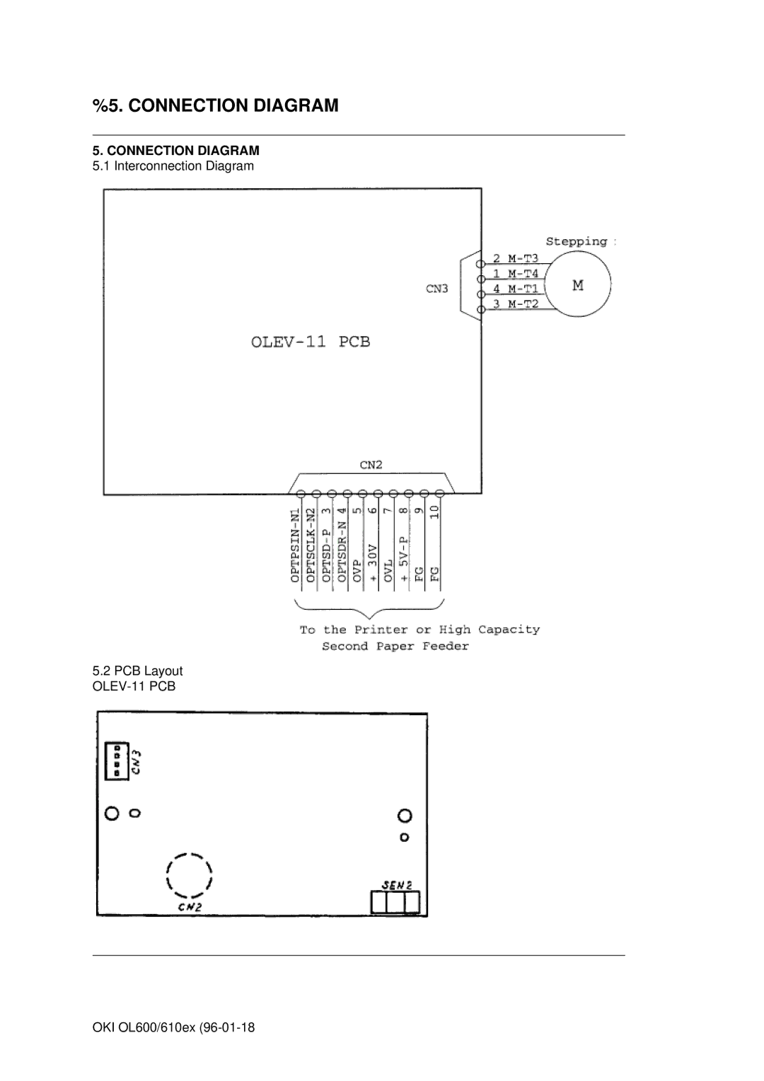 Oki OL600E, OL610EPS manual Connection Diagram 