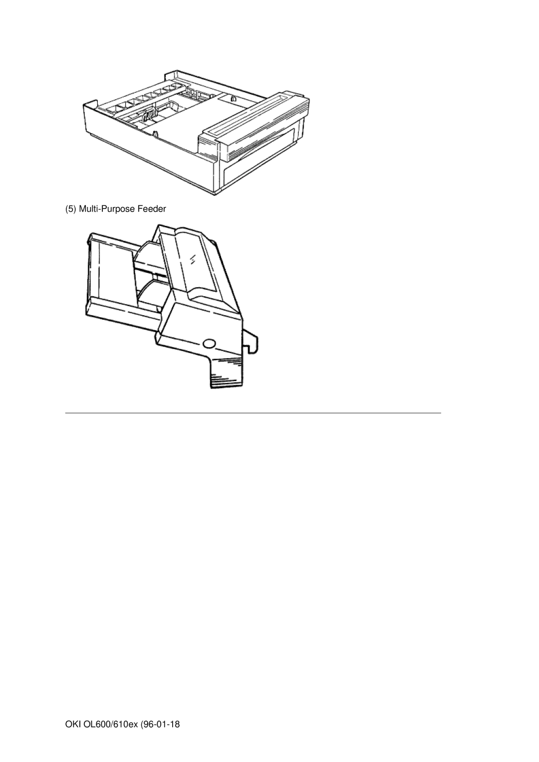 Oki OL610EPS, OL600E manual Multi-Purpose Feeder OKI OL600/610ex 