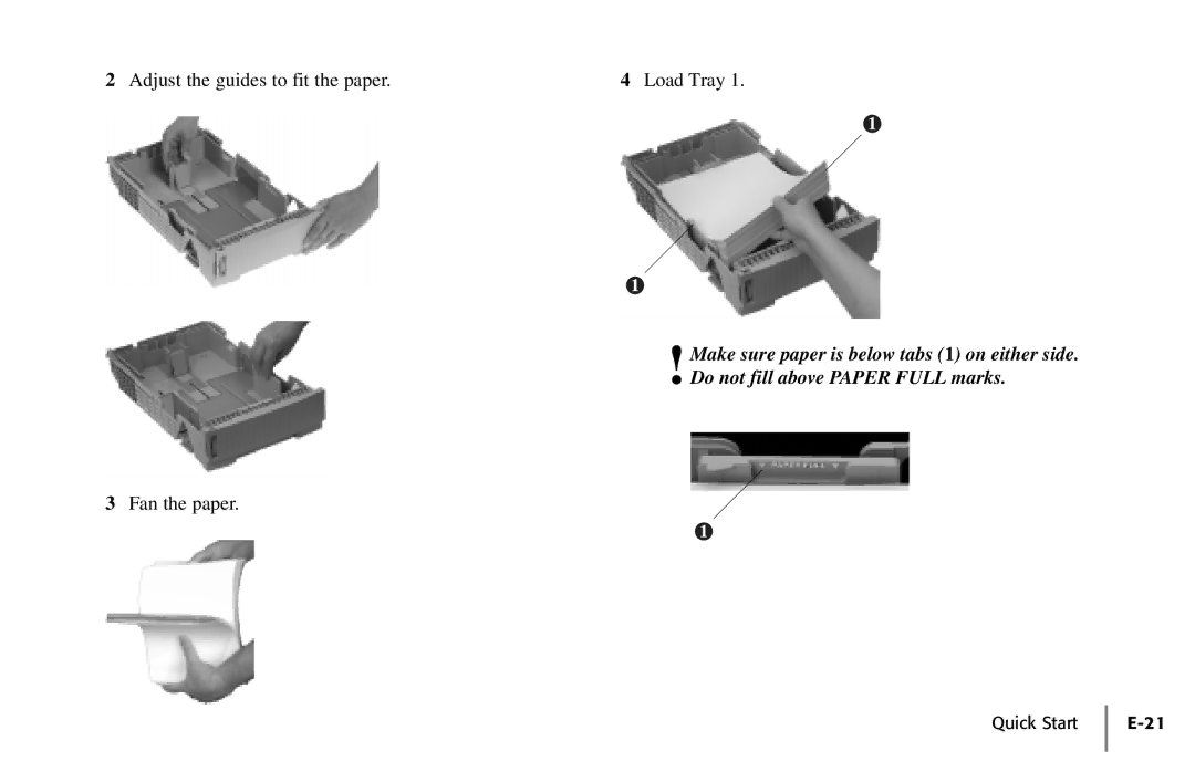 Oki PAGE 18 quick start Adjust the guides to fit the paper Load Tray 