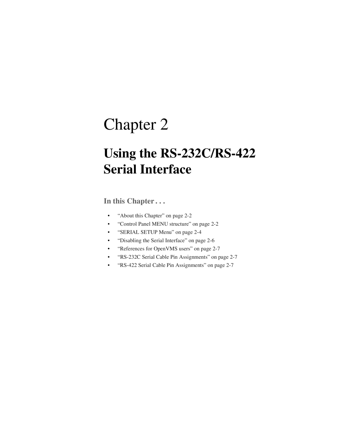 Oki manual Using the RS-232C/RS-422 Serial Interface 