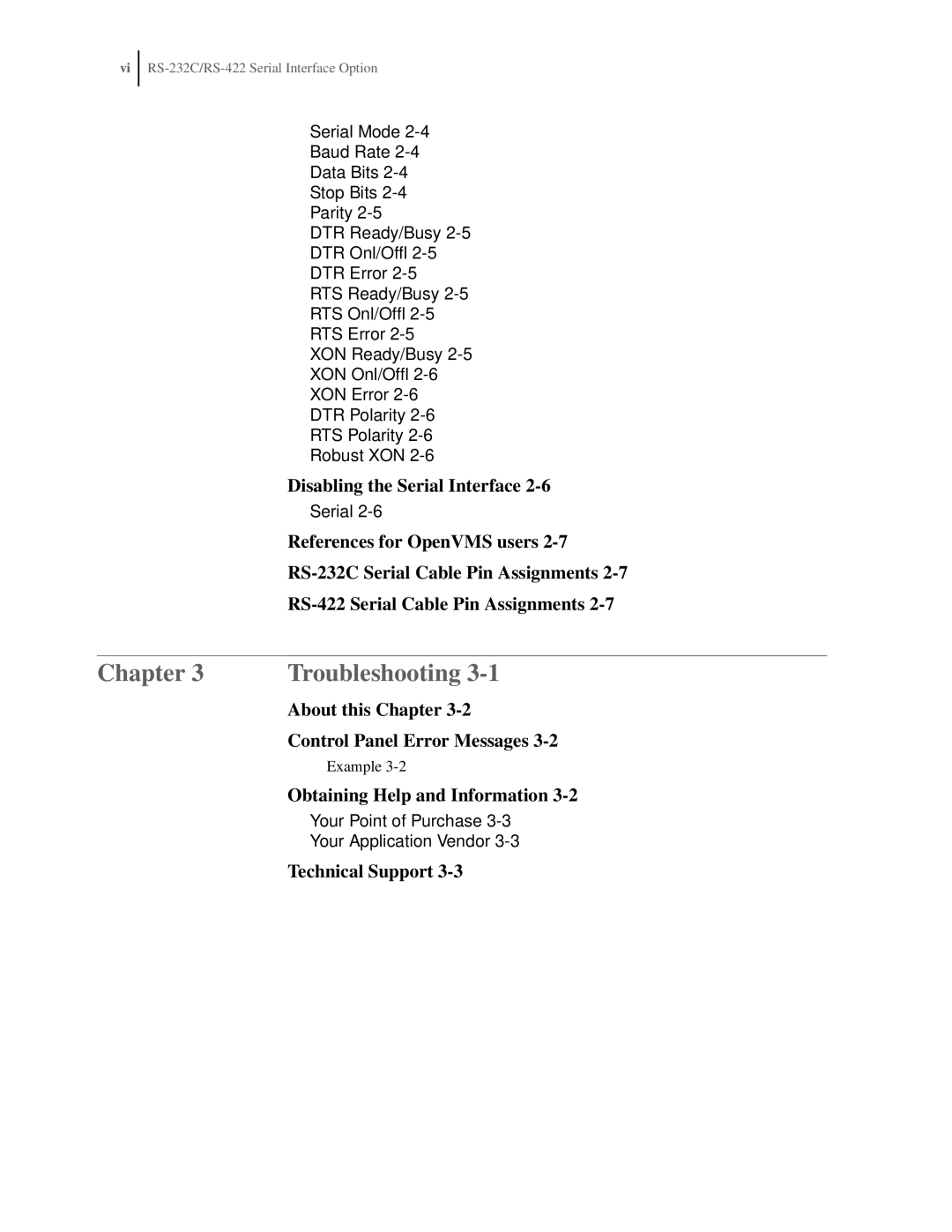 Oki RS-422 manual Troubleshooting 