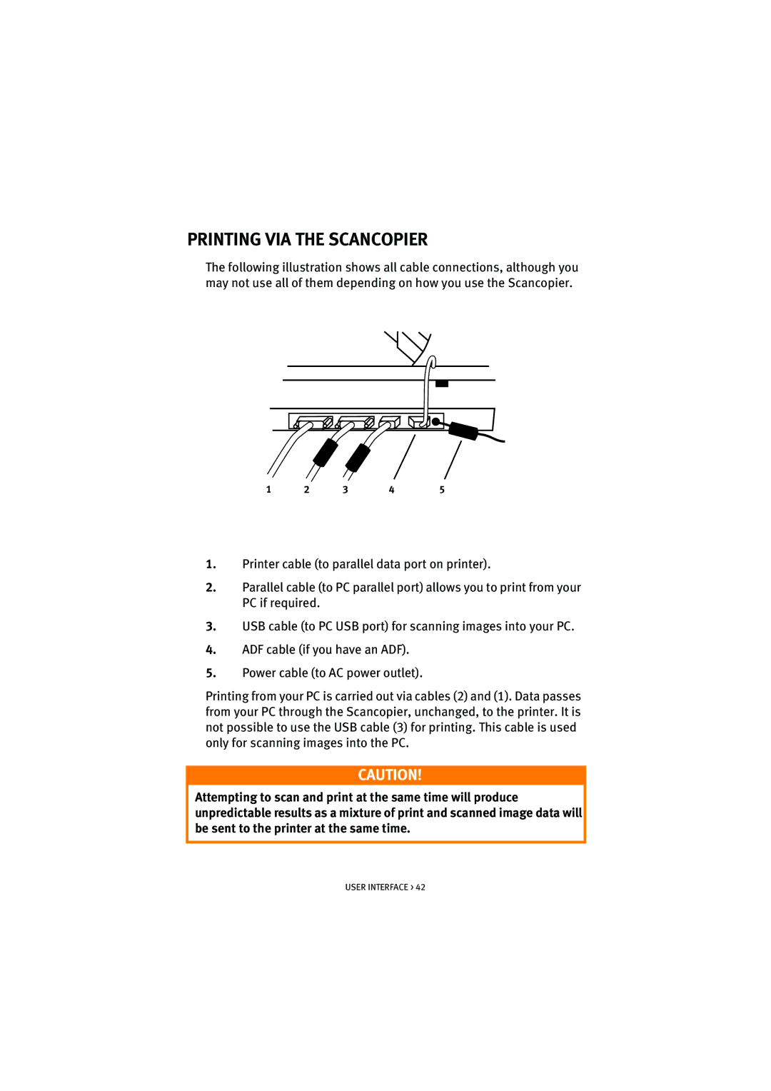 Oki S700 manual Printing VIA the Scancopier 