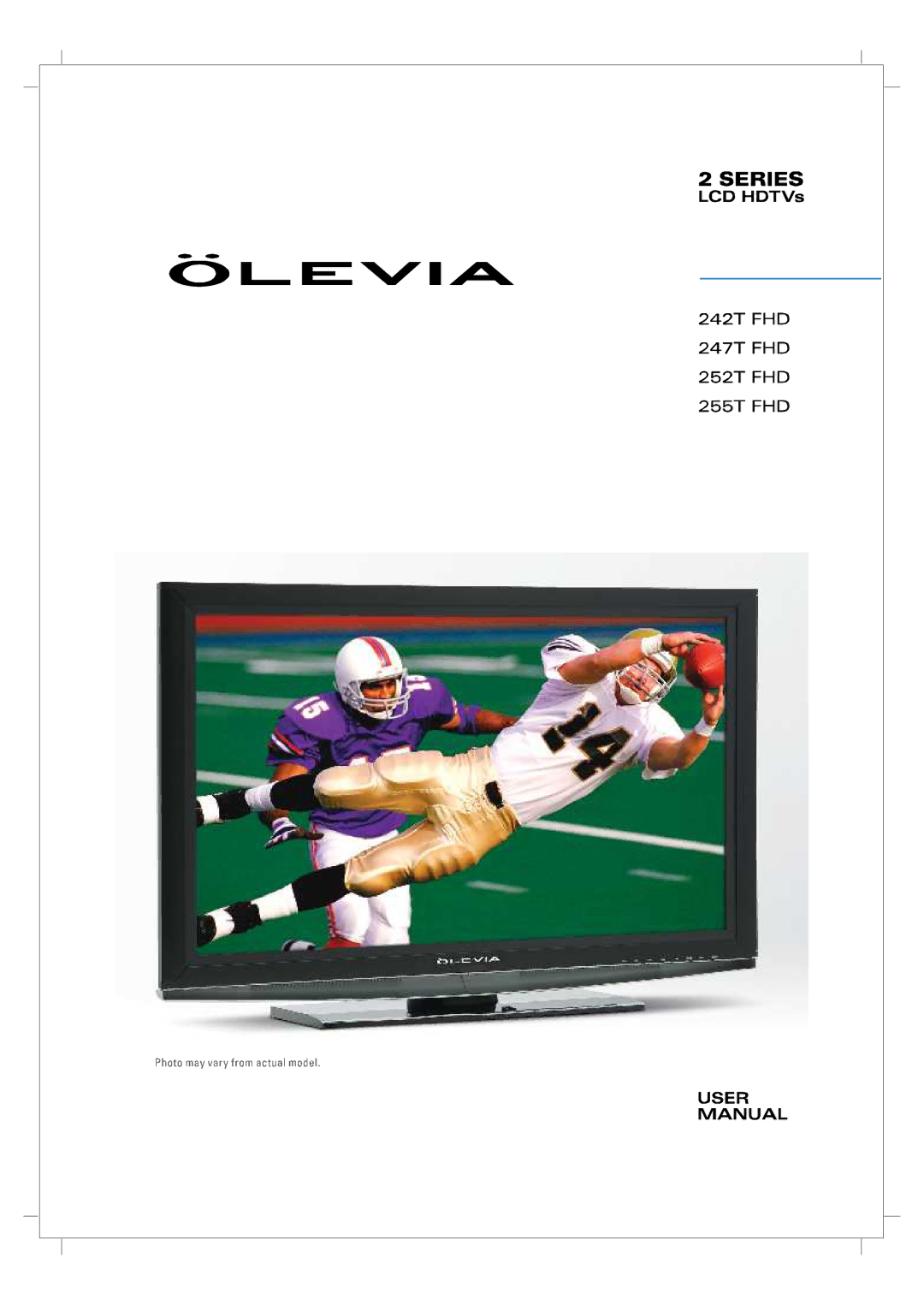 Olevia 242T FHD manual 