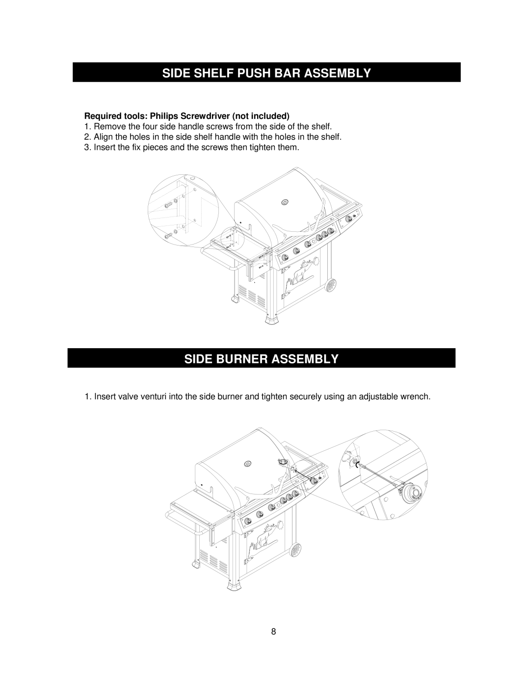 Olfa 720-0430 manual Side Shelf Push BAR Assembly 