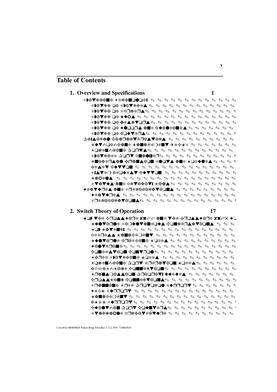 Olicom 8600, 8605 manual Table of Contents 