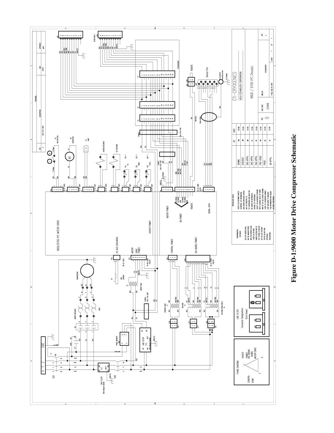 Olicom manual Figure D-19600 Motor Drive Compressor Schematic 