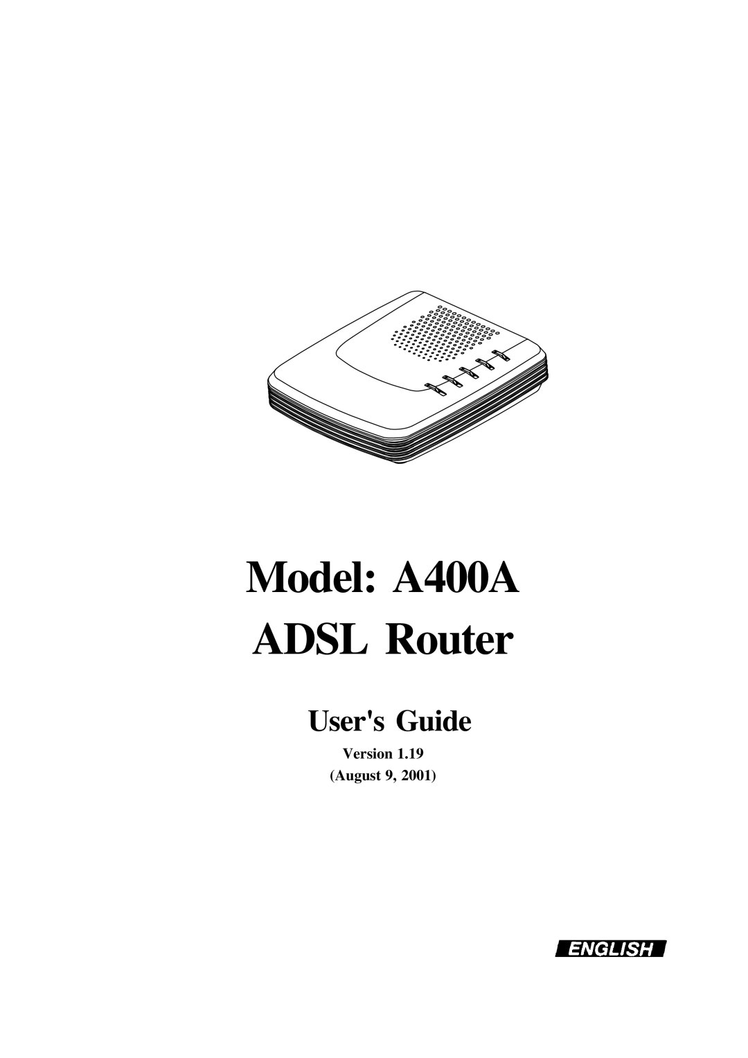 Olicom manual Model A400A Adsl Router 