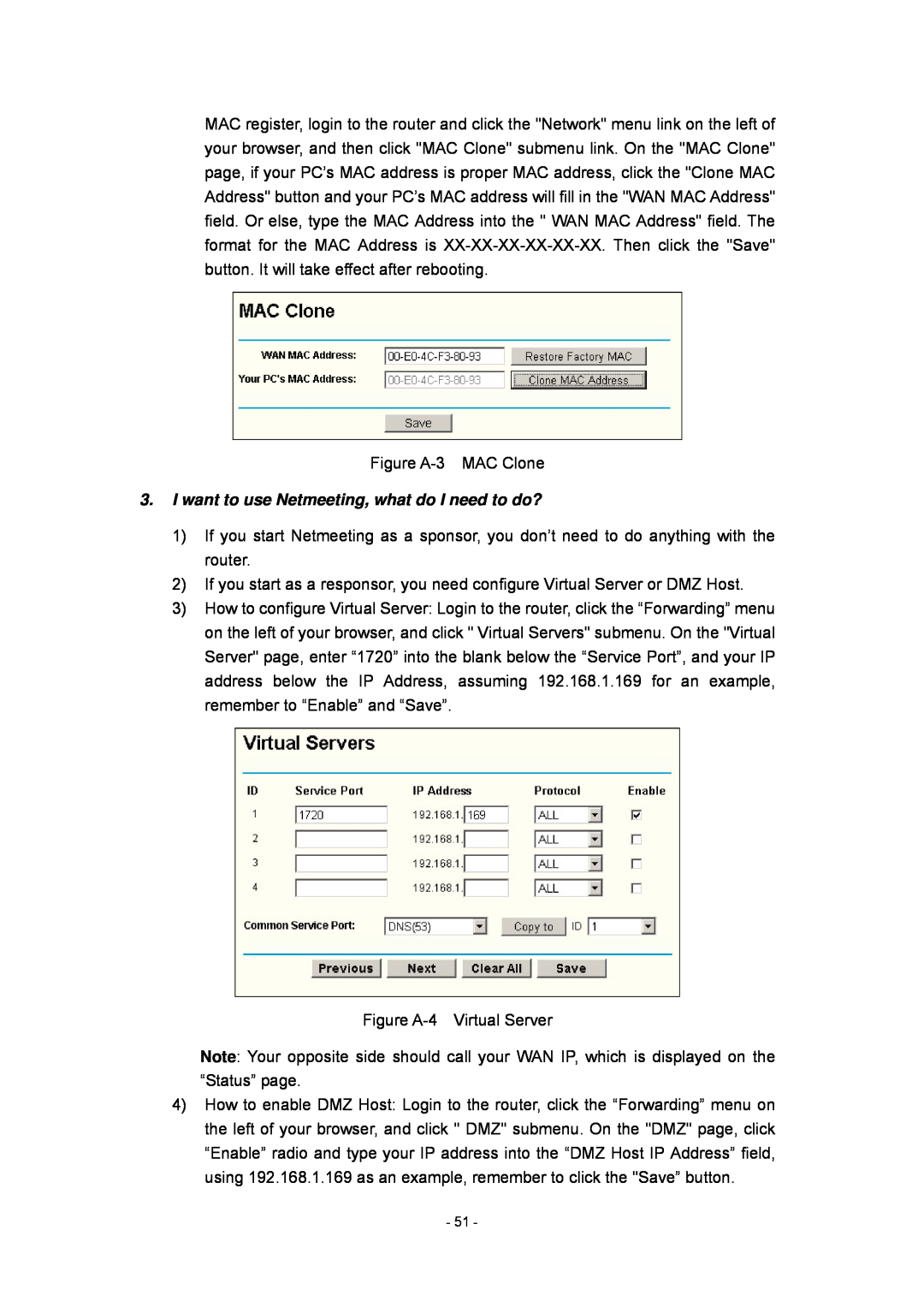 Olitec RW400SG manual I want to use Netmeeting, what do I need to do? 