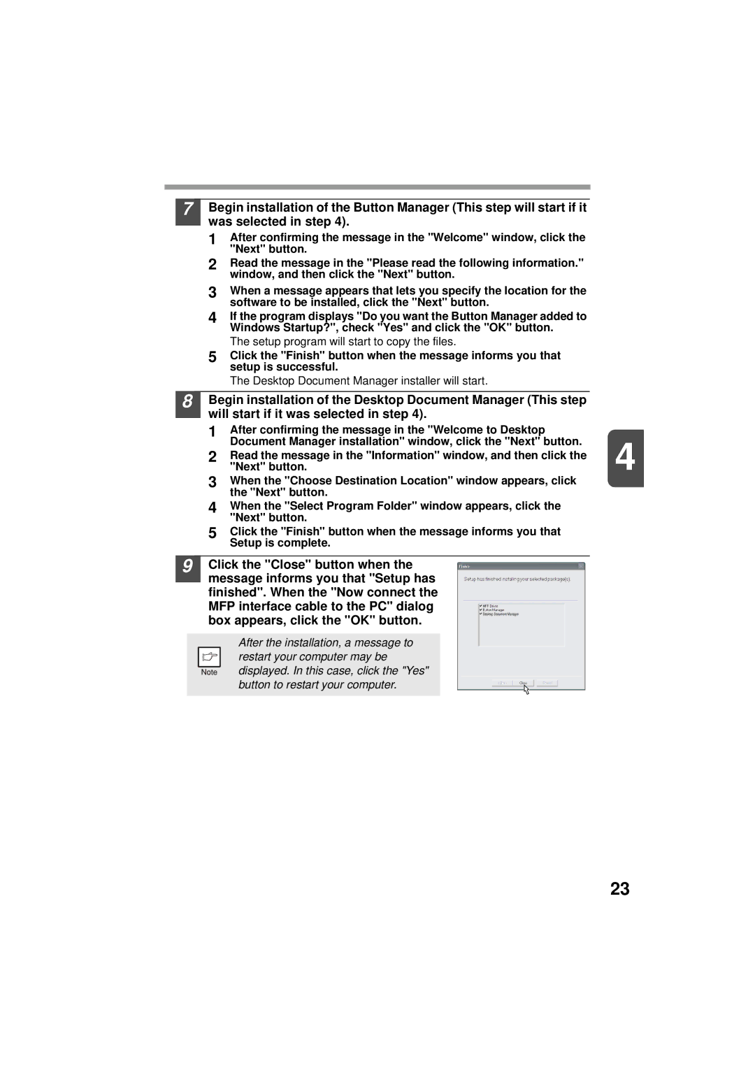 Olivetti 150D, 120D manual Setup program will start to copy the files 