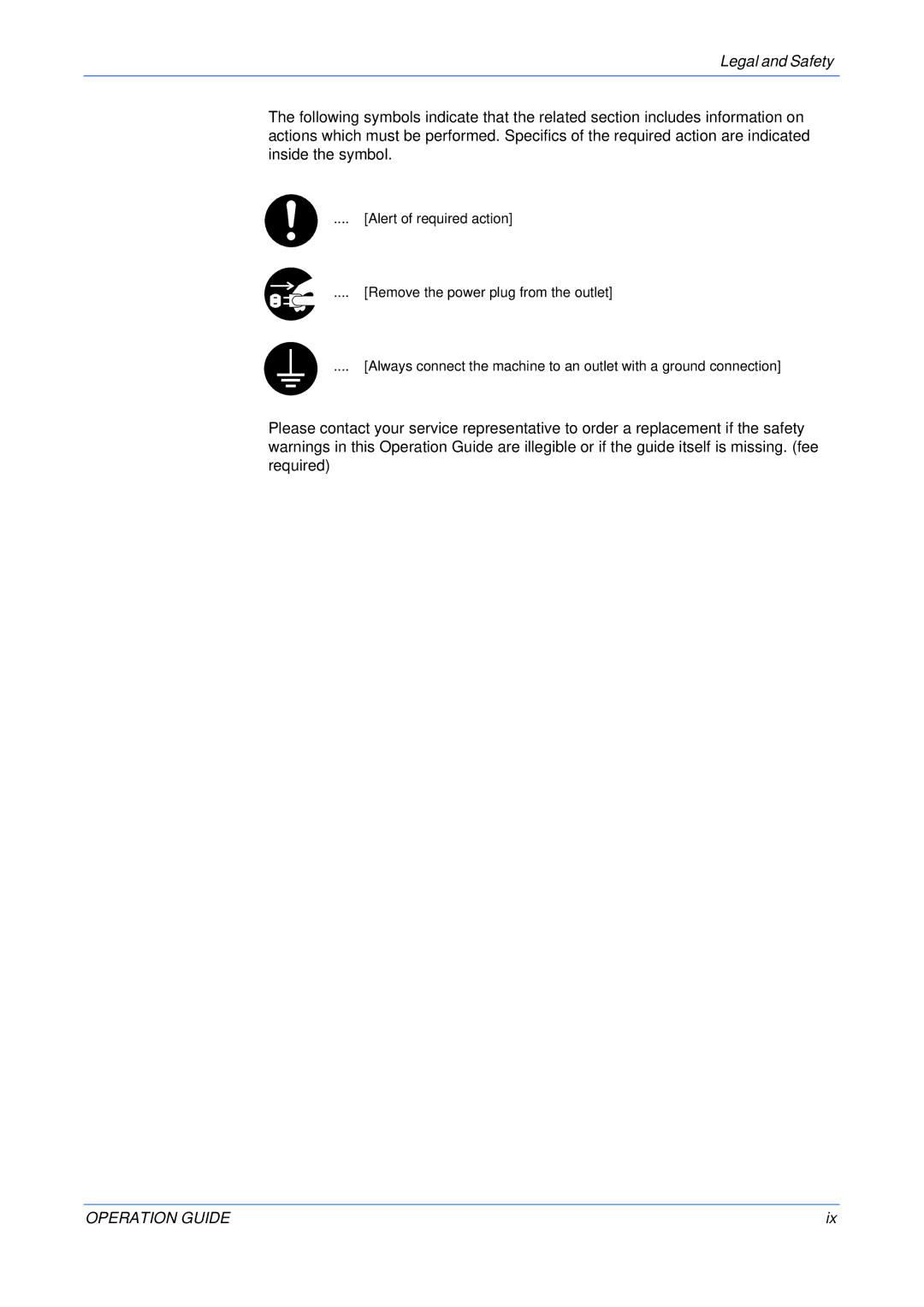 Olivetti 18MF manual Operation Guide 