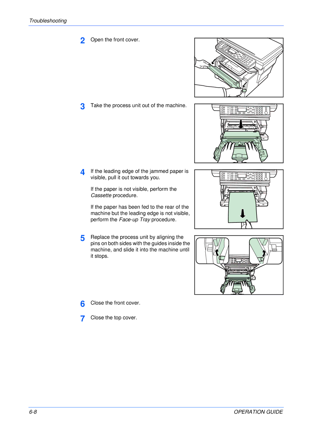 Olivetti 18MF manual Pins on both sides with the guides inside 