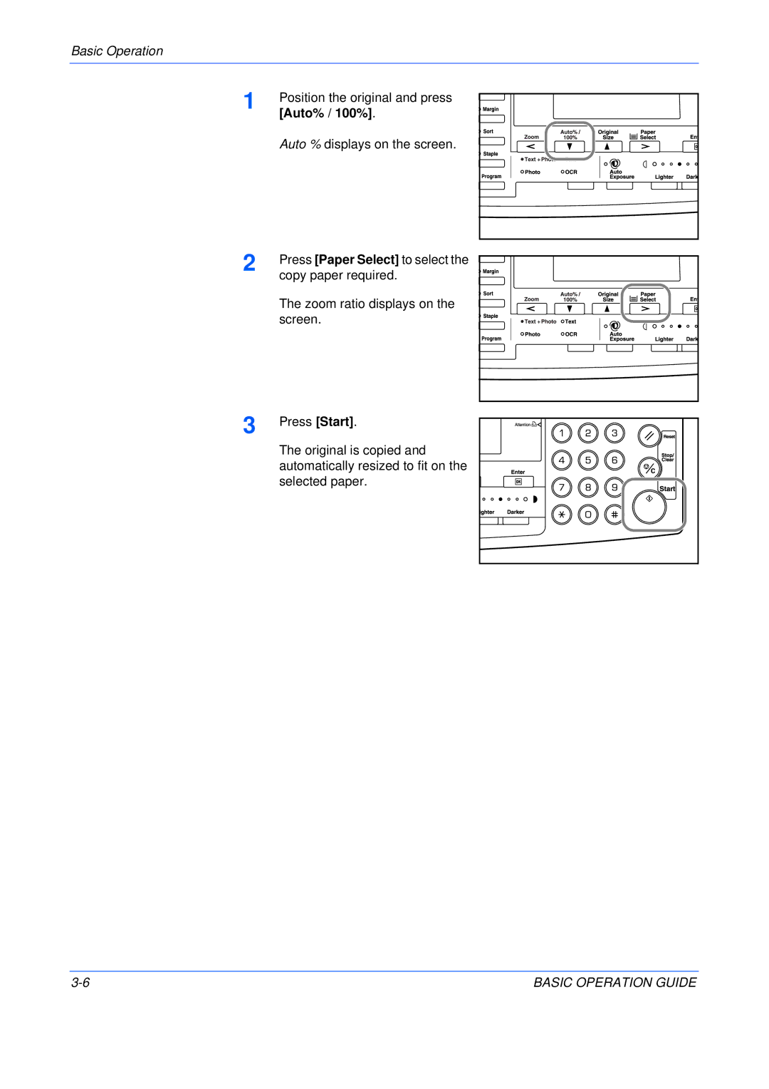 Olivetti 16MF, 250MF, 200MF user manual Auto% / 100% 