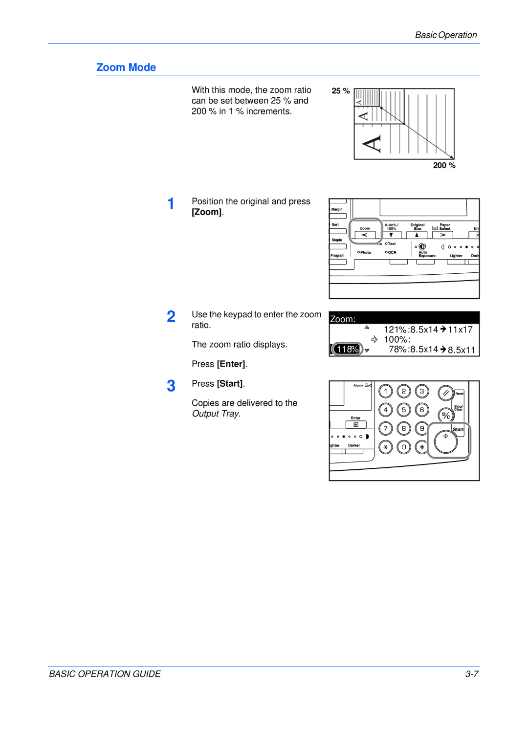 Olivetti 250MF, 200MF, 16MF user manual Zoom Mode, 118% 