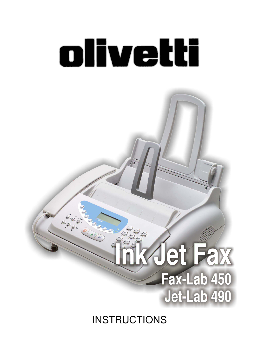 Olivetti 450, 490 manual Ink Jet Fax 