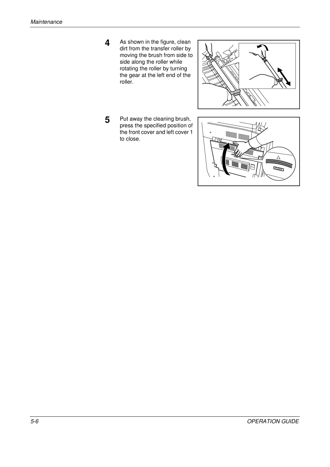 Olivetti D-COPIA 400MF, D-COPIA 500MF, D-COPIA 300MF manual Dirt from the transfer roller by 