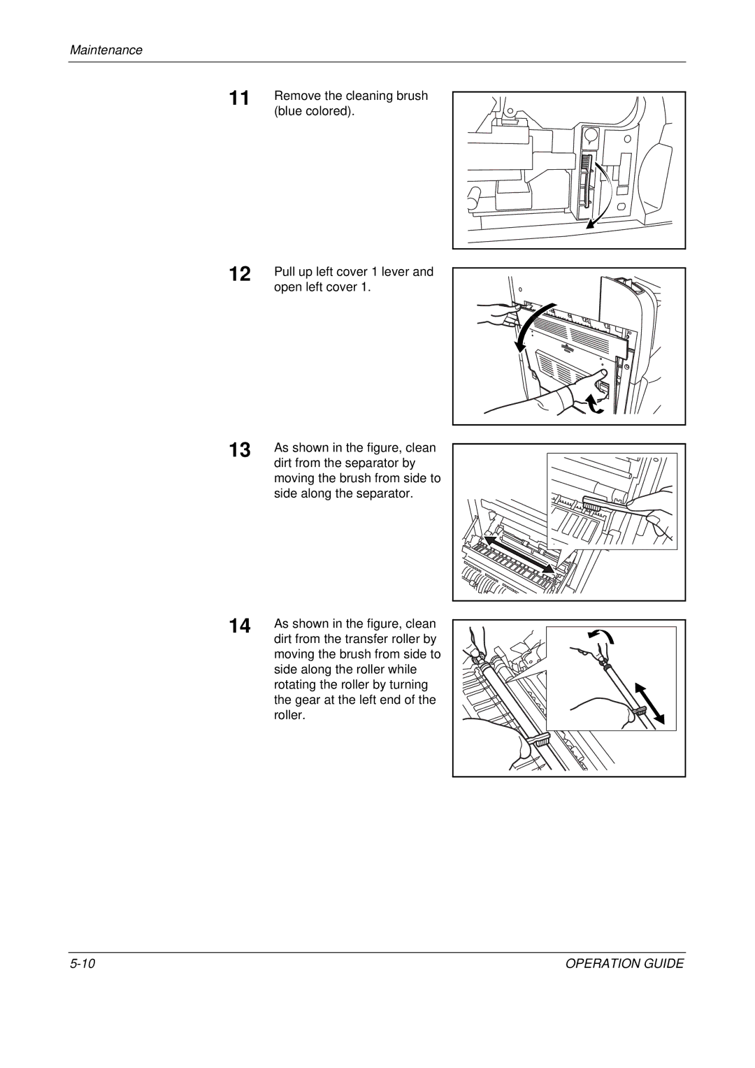 Olivetti D-COPIA 500MF, D-COPIA 300MF, D-COPIA 400MF manual Remove the cleaning brush 