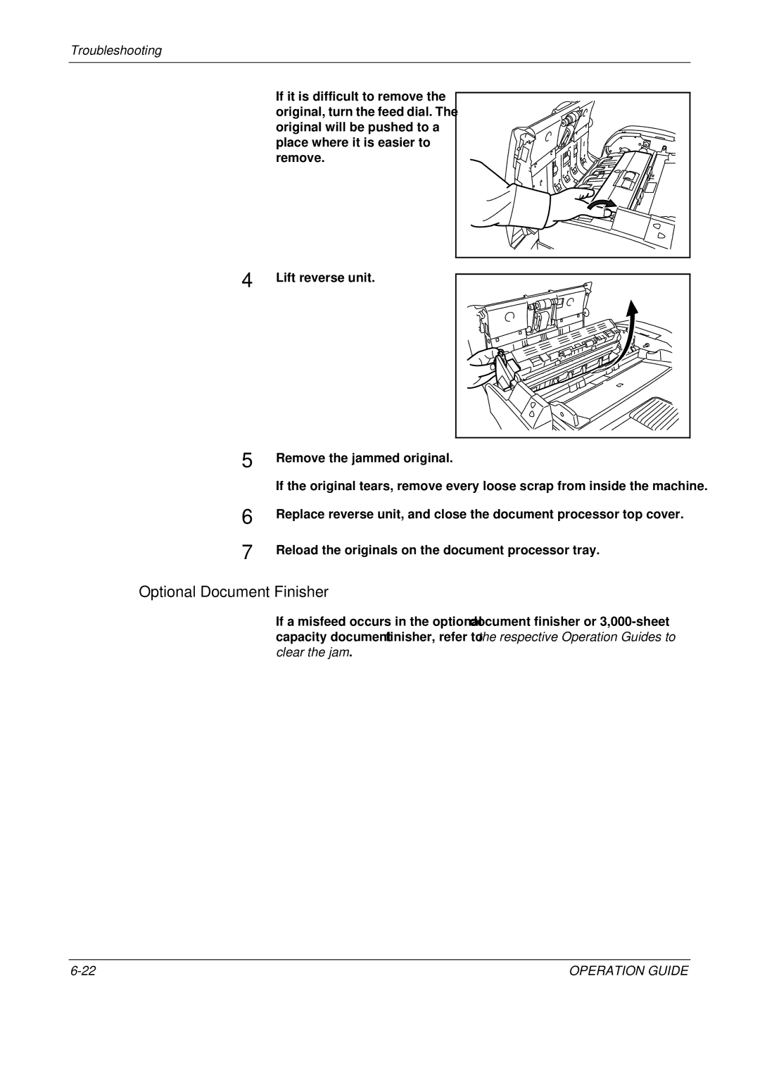 Olivetti D-COPIA 500MF, D-COPIA 300MF, D-COPIA 400MF manual Optional Document Finisher 