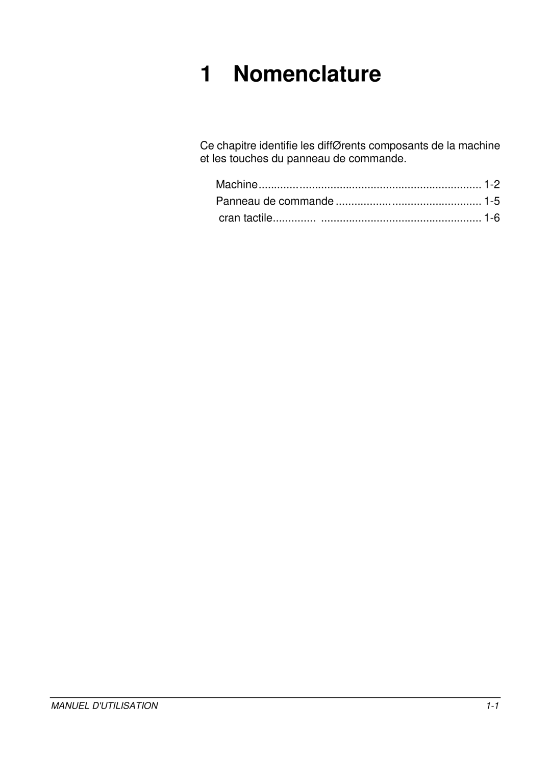 Olivetti D-COPIA 400MF, D-COPIA 500MF, D-COPIA 300MF manual Nomenclature 