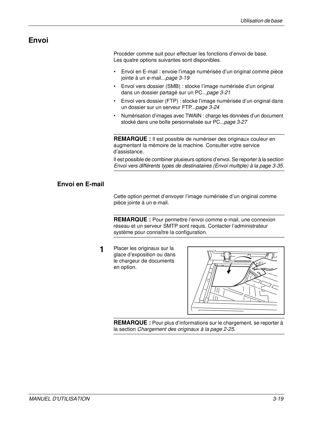 Olivetti D-COPIA 400MF, D-COPIA 500MF, D-COPIA 300MF manual Envoi en E-mail 