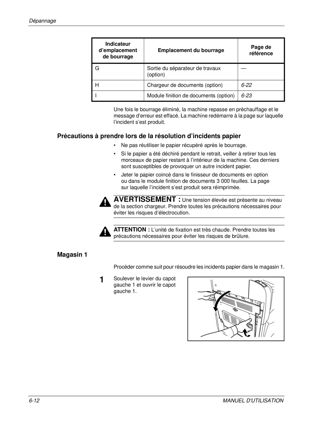 Olivetti D-COPIA 400MF, D-COPIA 500MF, D-COPIA 300MF manual Magasin 