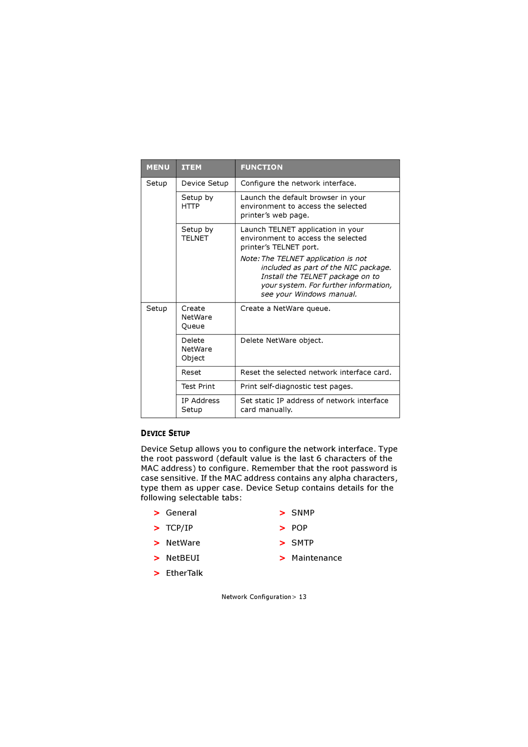 Olivetti P26W, P20W manual EtherTalk, Http 