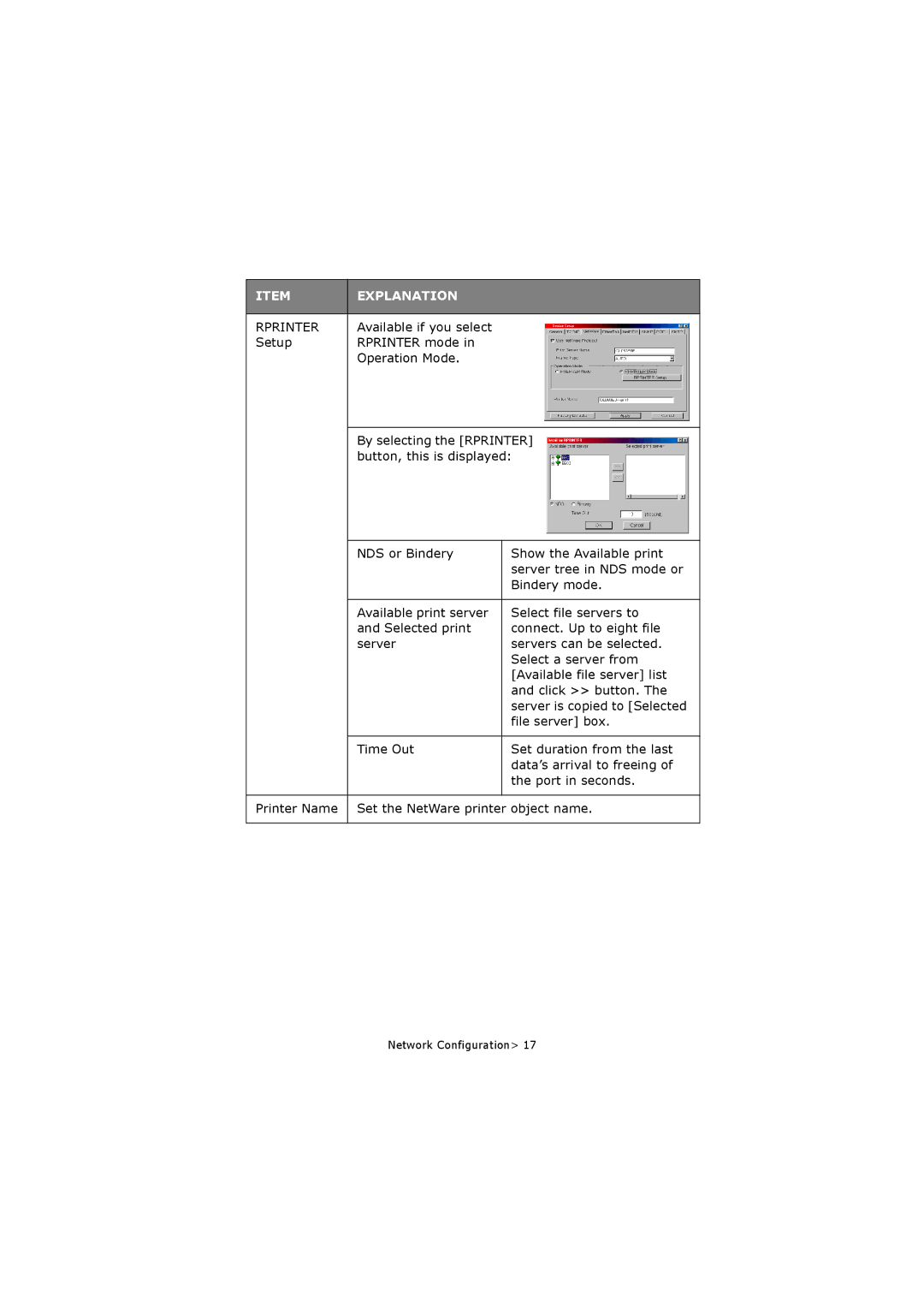 Olivetti P20W, P26W manual Rprinter 