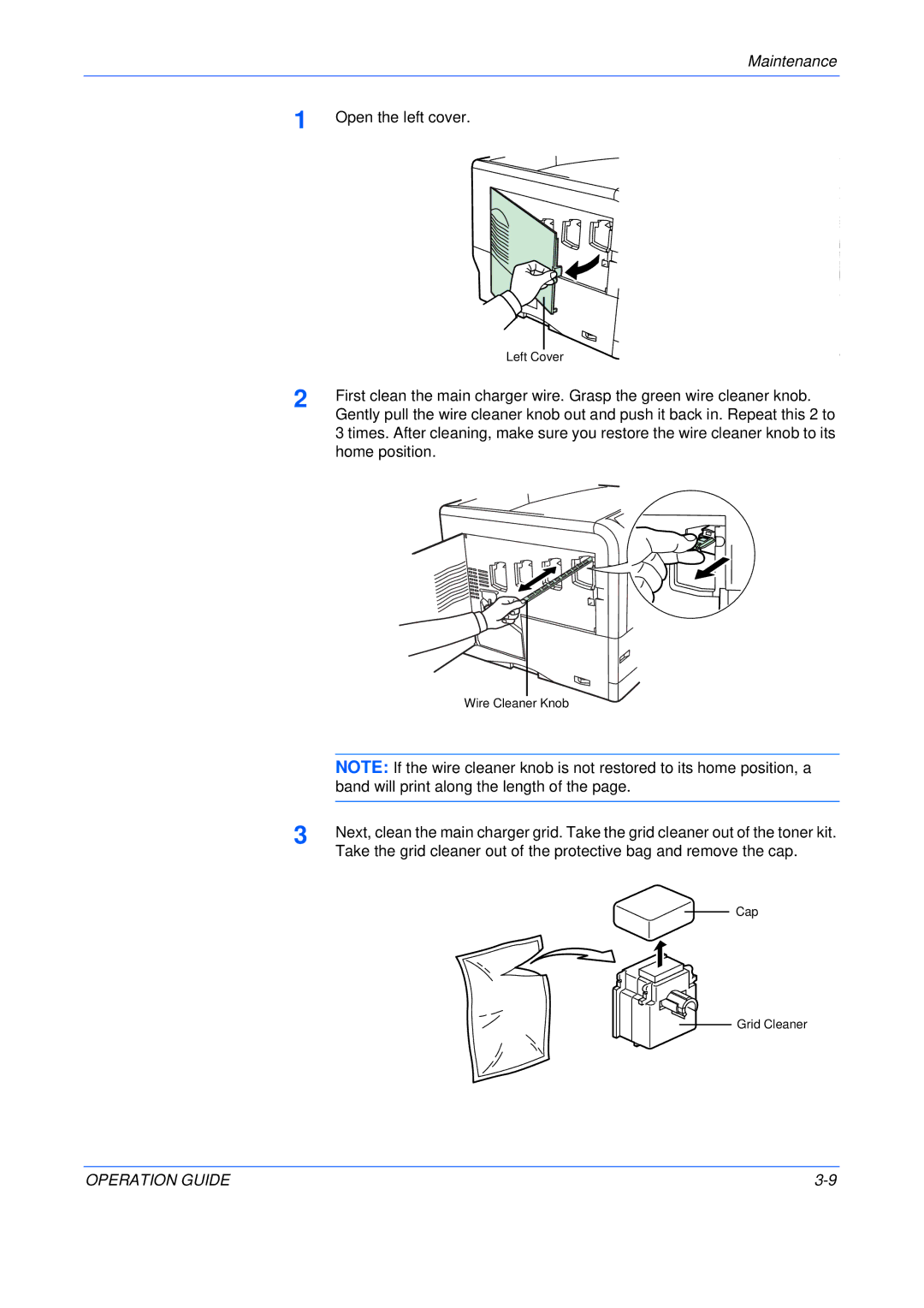 Olivetti P220, P216 manual Open the left cover 