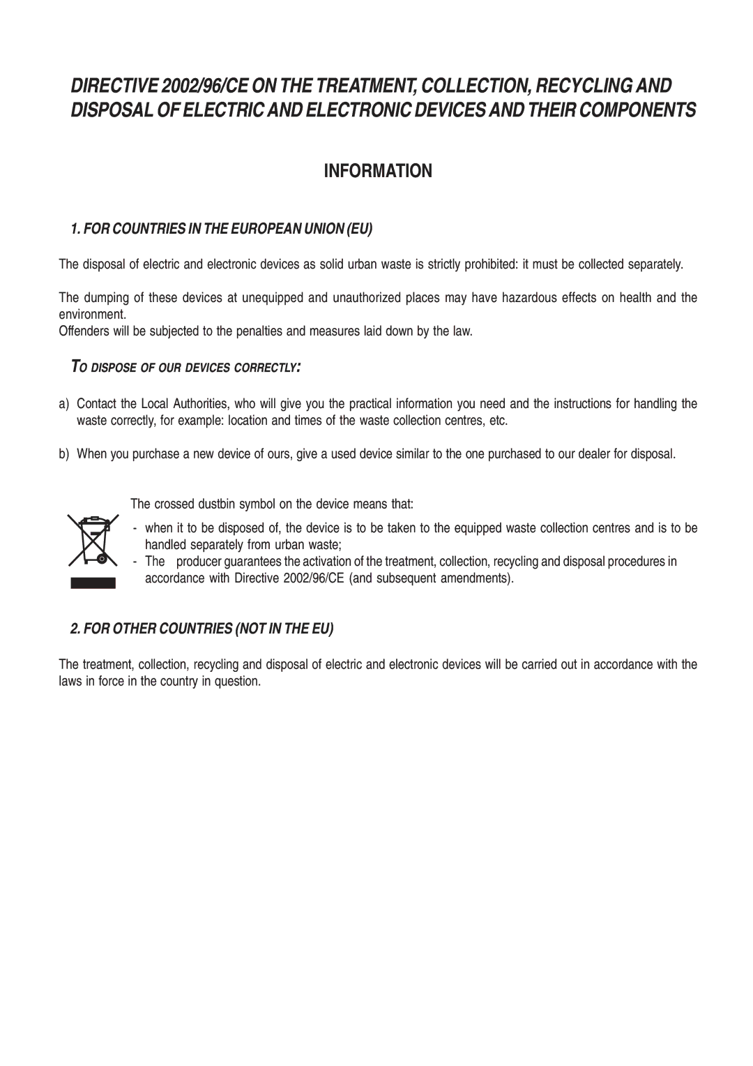 Olivetti P220, P216 manual Information 