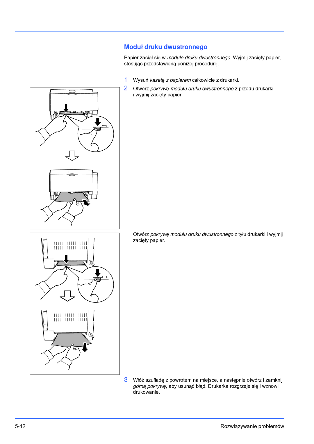 Olivetti PG L2028 SPECIAL manual Moduł druku dwustronnego 