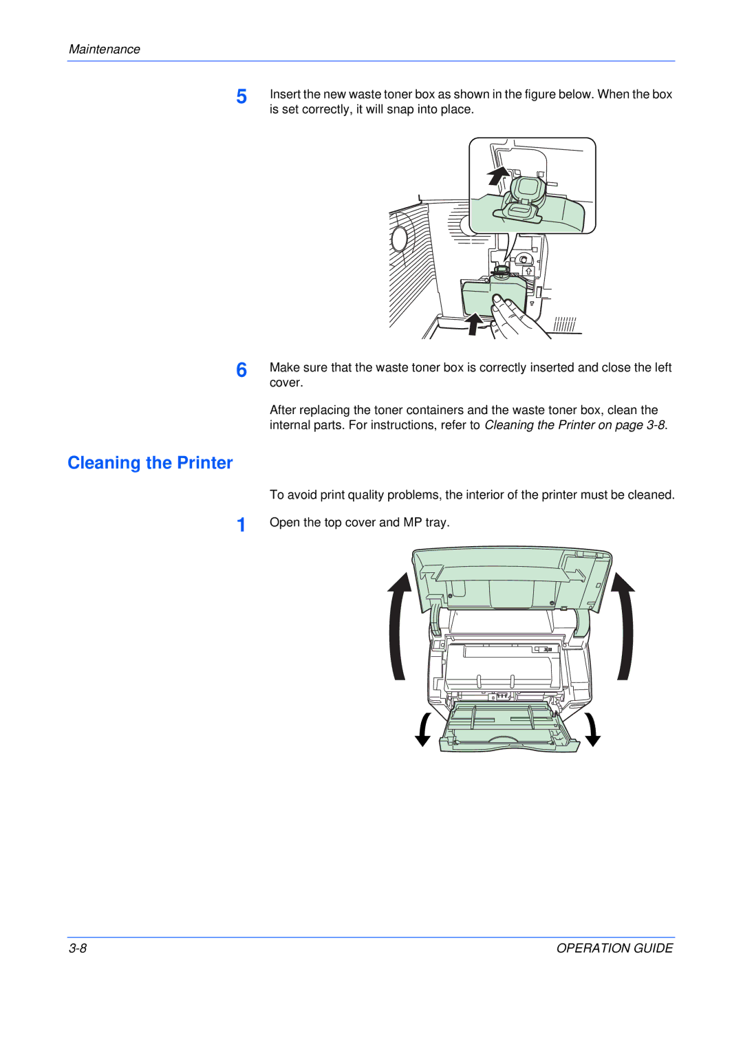 Olivetti PG L235, PG L245, PG L230 manual Cleaning the Printer 