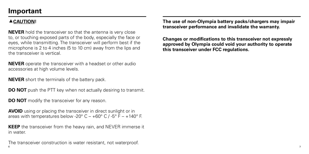 Olympia P324ERBD manual 