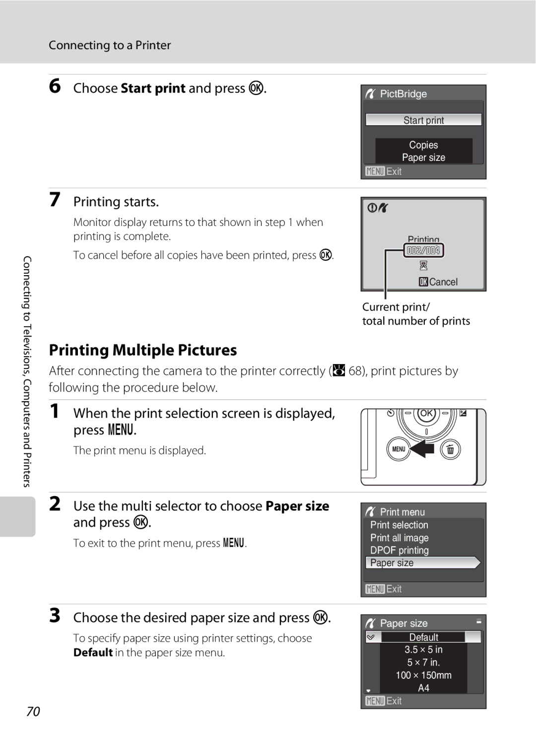 Olympia P60 manual Printing Multiple Pictures 