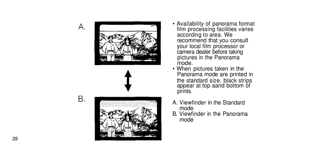 Olympus 170 Deluxe manual When pictures taken in the Panorama mode are printed 