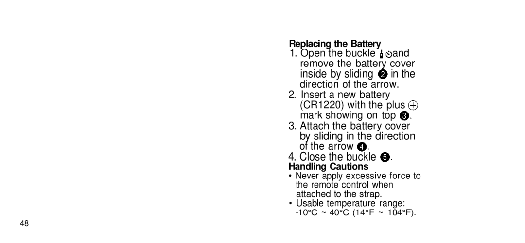 Olympus 170 Deluxe manual Close the buckle 