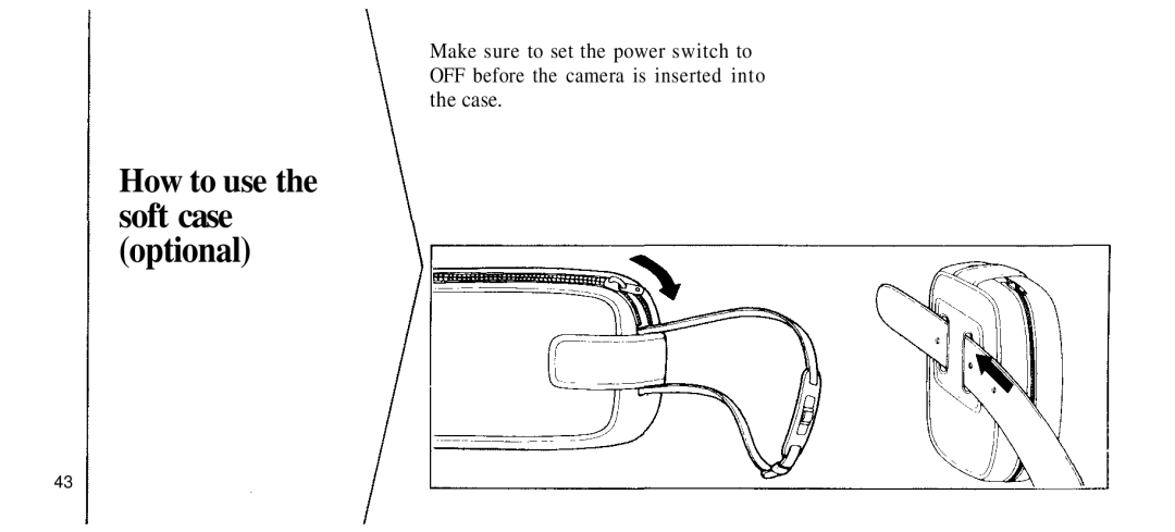 Olympus 210 manual Soft case Optional, How to use 