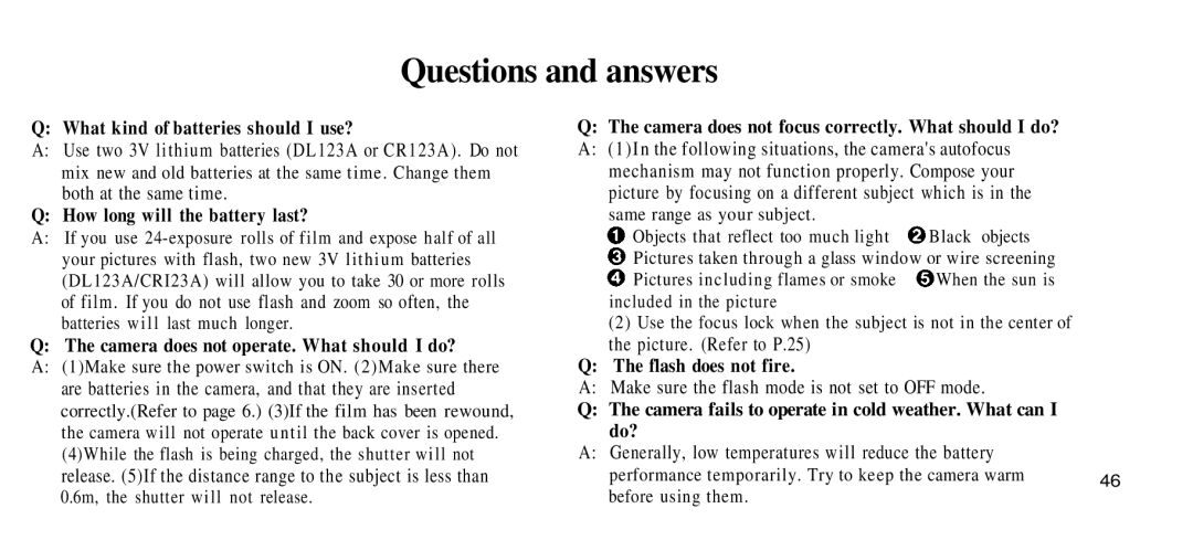 Olympus 210 manual Questions and answers, What kind of batteries should I use? 