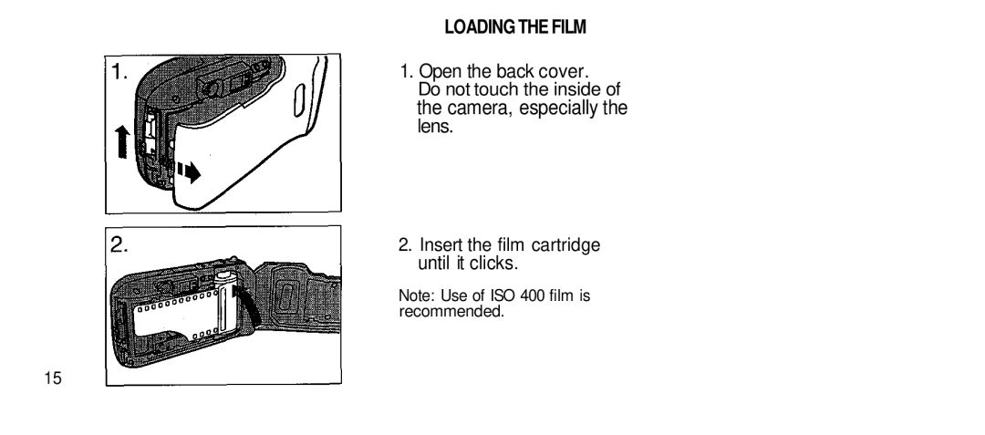 Olympus 80S manual Loading the Film 