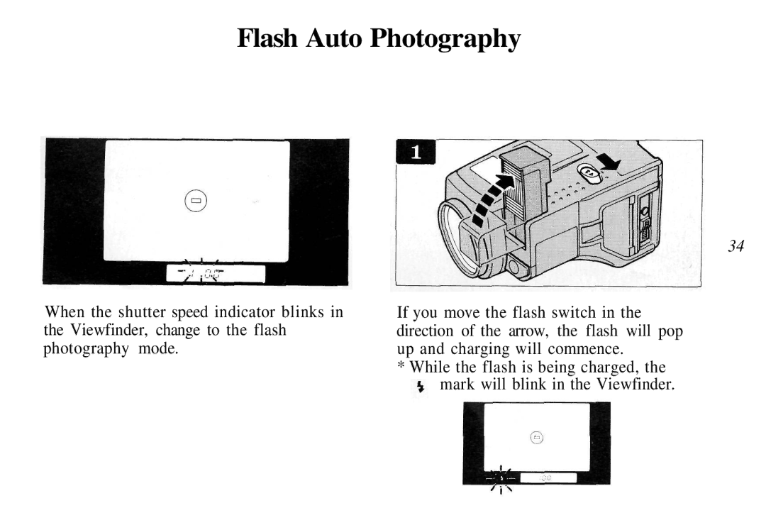 Olympus AZ-4 Zoom manual Flash Auto Photography 