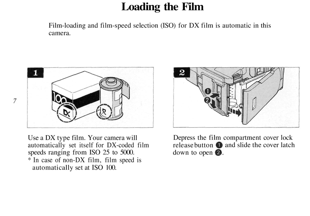 Olympus AZ-4 Zoom manual Loading the Film 