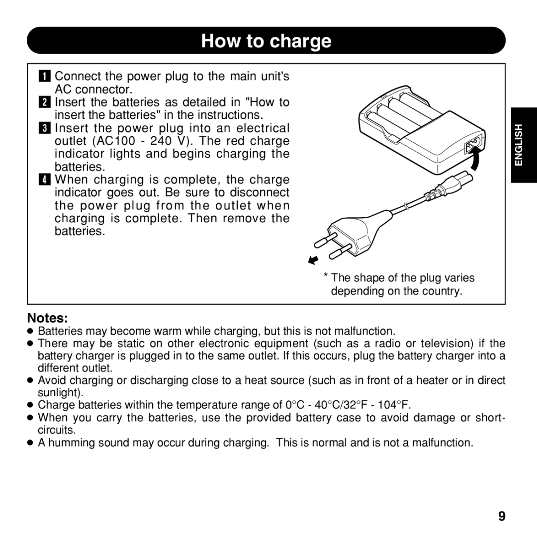 Olympus BU-200 instruction manual How to charge 